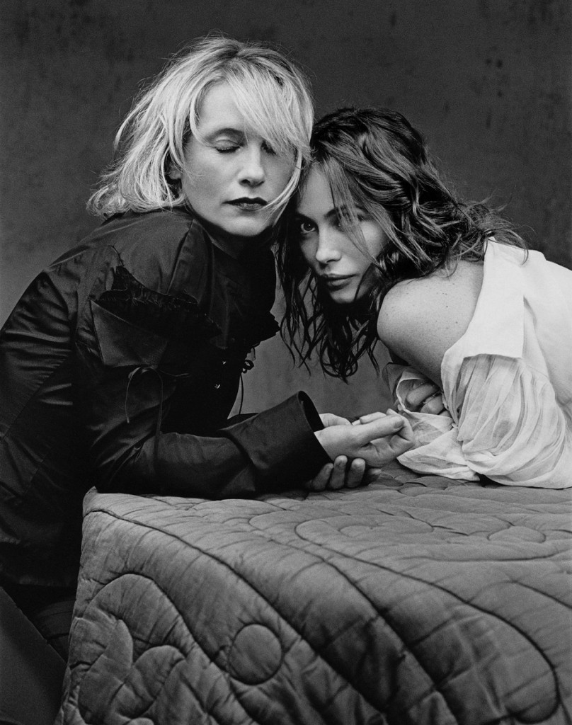 Isabelle Huppert et Emmanuelle Beart, photo Kate Barry