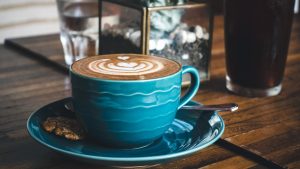 Dreamy flatwhite coffee with perfect latte art
